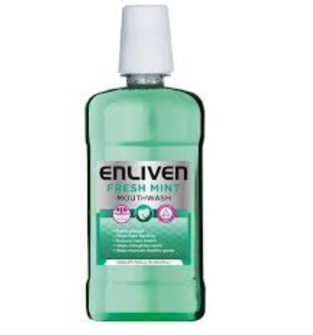 ENLIVEN MOUTHWASH FRESH MINT 500ML